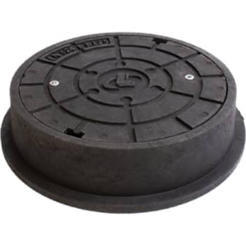 [225584315] Lauridsen 315 mm karm/dæksel, rund, fast, 12,5 t, PE/PP