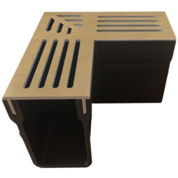[227521065] Star Drain 65 x 103 mm PVC-hjørne med corten stål rist