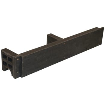 [227580200] Dutra 200 x 180 x 1000 mm sokkelaffugter uden bund/rist, Genbrugsplast