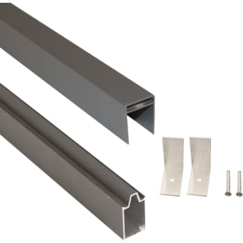 [240030060] NSH Premium top-/bundskinne-sæt, antracitgrå aluminium