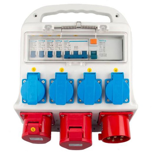 [7812500089] Byggepladstavle kompakt 32A, 6 udtag