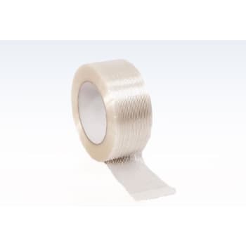 [894037550] Filamenttape, ligearmeret, klar, 50 mm x 50 m