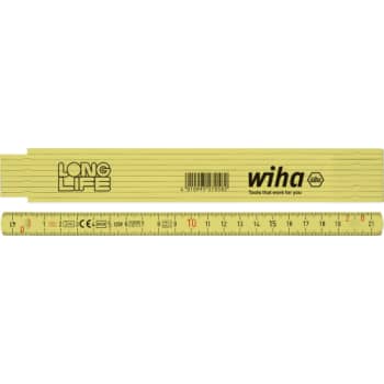 [881022150] Wiha tommestok Longlife® m/gennemstukne led, gul, 2 m