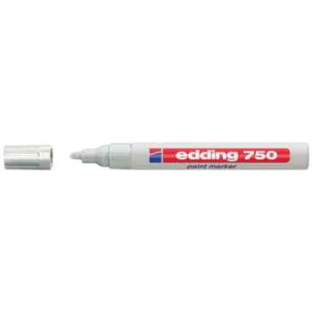 [881030680] Marker Edding 750 permanent hvid 2-4mm