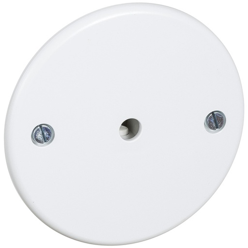 [1020001224] LK udløbsdæksel med aflastning Ø75 - hvid