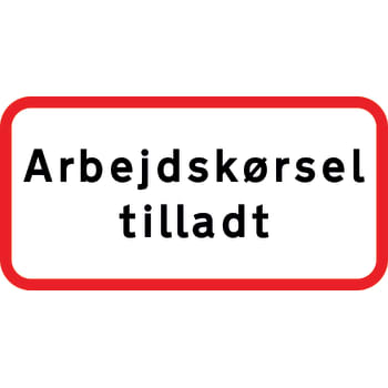 [881063052] Undertavle, arbejdskørsel tilladt, 25 x 50 cm