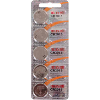 [881081989] Maxell lithium CR2016 batteri, 5 stk.