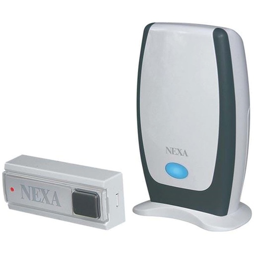 [346111] Nexa trådløs dørklokkesæt m. klokke og tryk