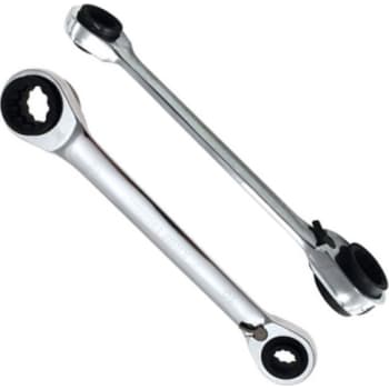 [853000372] BaTo ringskraldenøgle 4-i-en, str. 10/13, 17/19 mm