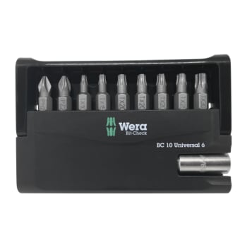 [853000883] Wera Bit-Check 10 Universal 6 HJS