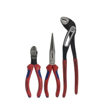 [853000965] KNIPEX tangsæt med vandpumpetang, bidetang og spidstang