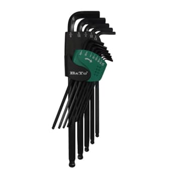 [853002549] Unbrakonøglesæt tommer 0,05" - 3/8" med kugle, 13 dele