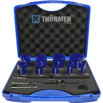 [853004445] Thürmer hulsavsæt 19-64 mm, hss-bimet, m/2 holdere A1 & A12