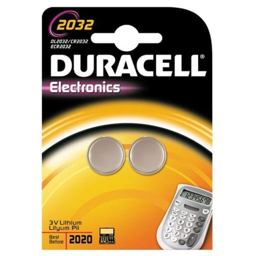[8494200052] Batteri 2032 / CR2032 / DL2032 knapcelle - 2 stk.