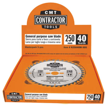 [853016324] CMT Contractor klinger, Ø250 mm, 40 td. 5 stk.