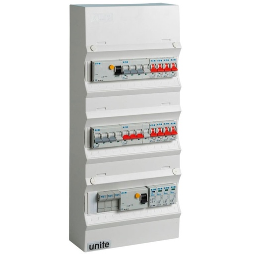 [7816305206] Færdigmonteret gruppetavle - 2* HPFI, Tarif - 2x16A 3P+N-1x10A 3P+N-8x10A 1P+N