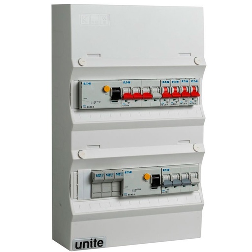 [7816305167] Færdigmonteret gruppetavle - HPFI, Tarif - 1x16A 3P+N-1x10A 3P+N-4x10A 1P+N