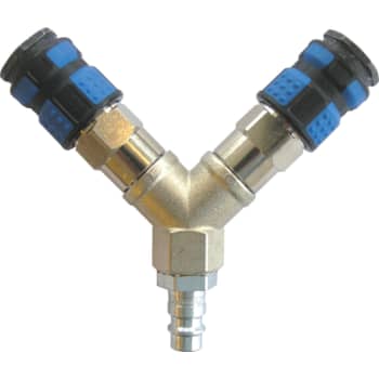 [853023349] Rectus 3/8" Y-stykke med kobl.