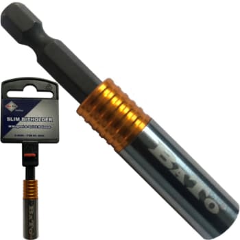 [853059069] Bitsholder slim quicklock med magnet 1/4" x 65 mm, rustfri