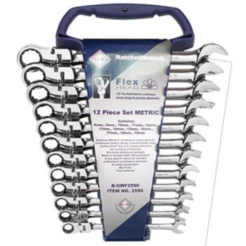 [853061460] Flex ring-skraldenøglesæt, 12 dele, 8-19 mm