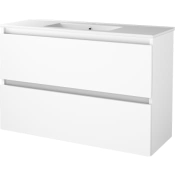 [786010070] Sanibell Basicline kompakt grebsfri møbelsæt 101x39,5cm hvid glans