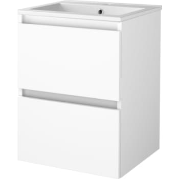 [786011010] Sanibell Basicline grebsfri møbelsæt 51x46,5cm hvid højglans