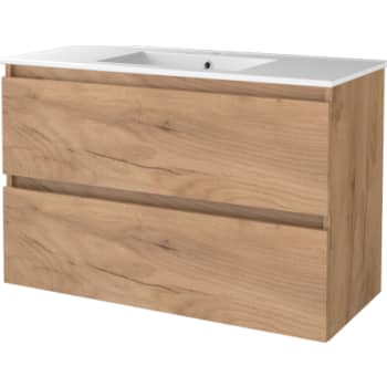 [786011078] Sanibell Basicline grebsfri møbelsæt 101x46,5cm whiskey eg