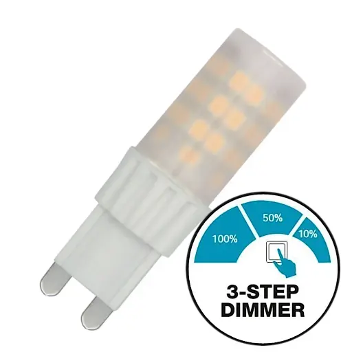 [838044] Diolux 4W G9 3-trinsdæmpbar LED pære 2700K