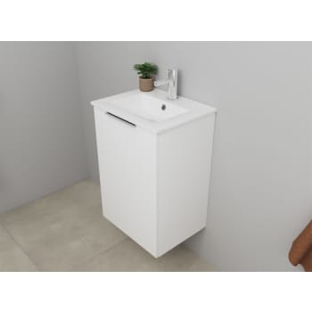 [786031129] Sanibell Online møbelsæt 46x36cm mathvid med 1 låge