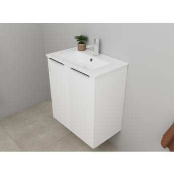 [786031139] Sanibell Online møbelsæt 61x36cm mathvid med 2 låger
