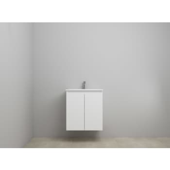 [786031239] Sanibell Online møbelsæt 61x46cm mathvid med 2 låger