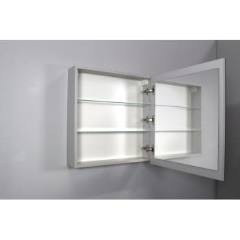 [786037133] Sanibell Online spejlskab 57x60cm grå med 1 låge