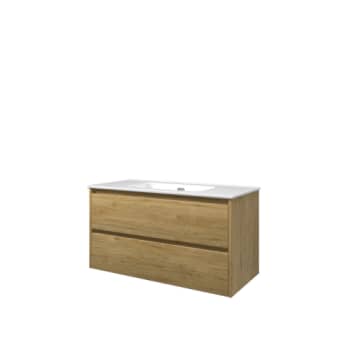 [786050267] Sanibell Proline møbelsæt 101x46,8cm ideal eg, 2 softclose skuffer