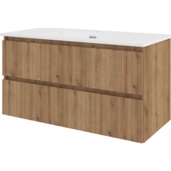 [786051065] Proline møbelsæt 101x46cm urban eg med 2 softclose skuffer
