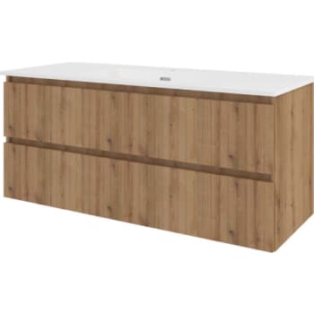 [786051085] Proline møbelsæt 121x46cm urban eg med 2 softclose skuffer
