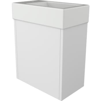 [786052120] Sanibell Proline møbel 40x23x40cm hvid mat med 1 pushopen låge