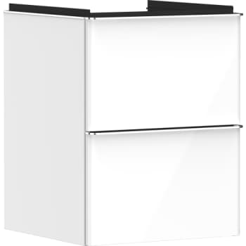 [786701204] HANSGROHE Xelu Q vaskeskab 480x475x605mm 2skuffer MDF hvid højgl
