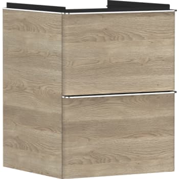 [786701264] HANSGROHE Xelu Q vaskeskab 480x475x605mm 2skuffer MDF naturlig e