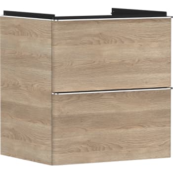 [786701364] HANSGROHE Xelu Q vaskeskab 580x475x605mm 2skuffer MDF naturlig e