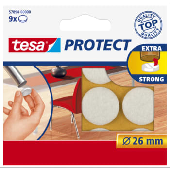 [894082602] tesa filtpuder Ø26 mm, hvid, 9 stk.