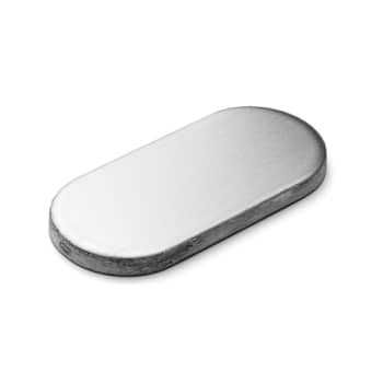 [894104515] Knud Holscher blindskilt, oval, CC 50, børstet stål