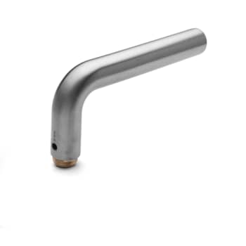 [894044489] Knud Holscher halvt dørgreb, 16 mm, L-Form, børstet stål