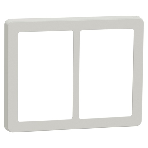 [1017061002] LK Fuga ramme BASE 63 2x1½m - lysegrå