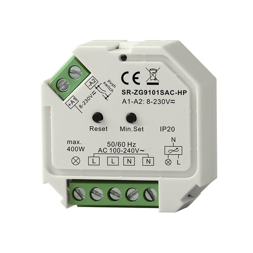 [906027] Zigbee 3.0 dæmper 400W 230V