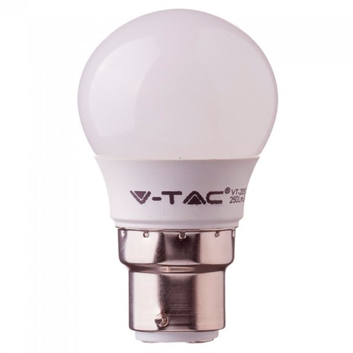 [221104] 5,5W (40W) LED pære B22 3000K 180° (A+)