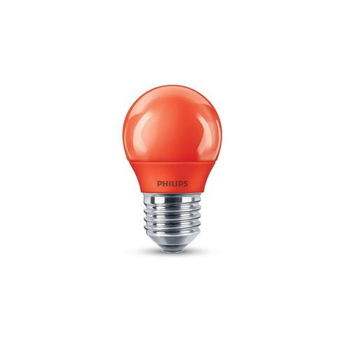 [2057808897] Philips LED Krone Kulørt 3,1W P45 E27 Rød