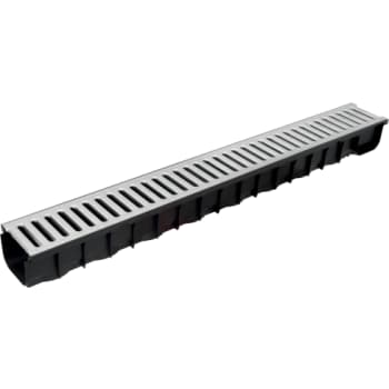 [221622201] NID 121 x 84,5 x 1000 mm rende med galvaniseret rist, 1,5 t, PP