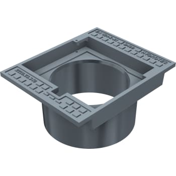 [222023540] Duco 315 x 200 mm rendestenskarm, flydende, 2-flanget, SG SORT