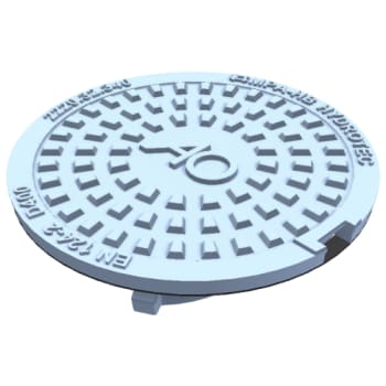 [222032346] Duco 280/315 mm dæksel med pakning og fjederlås, 40 t, SG SORT