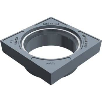 [222035440] Duco 425 x 180 mm karm uden pakning, firkantet, fast, GG SORT